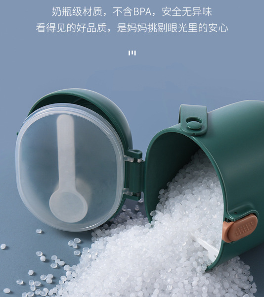 Baby Milk Powder Box food Storage box with handle to go out, 450ml/225gm capacious storage box for supplementary -1pcs food (Any Color) - Image 4