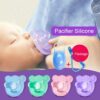 Silica gel children's pacifier, protective storage box, chain BABY Chain CHUSNI / Teether CN -1pcs  (Any Color) - Image 11
