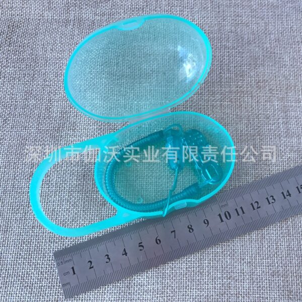 Silica gel children's pacifier, protective storage box, chain BABY Chain CHUSNI / Teether CN -1pcs  (Any Color) - Image 8