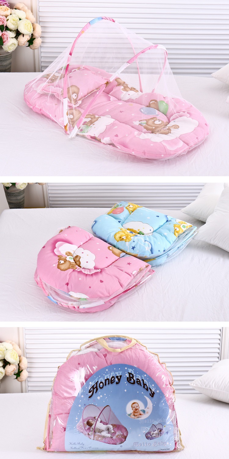 New Born Baby Bedding portable mosquito net foldable installation -1set (Any Color) - Image 4