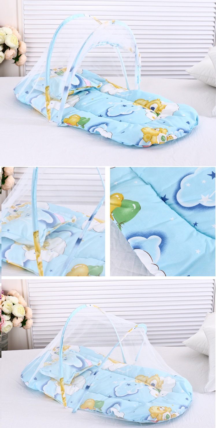 New Born Baby Bedding portable mosquito net foldable installation -1set (Any Color) - Image 6