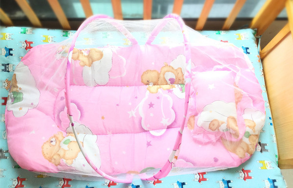 New Born Baby Bedding portable mosquito net foldable installation -1set (Any Color) - Image 13