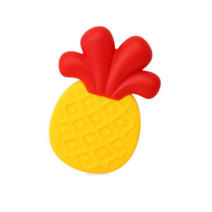 Silicone head Pineapple Baby Hand Teether With jhunjhuni CN -1pcs (Any Color)