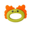 Silicone head Crab Baby Hand Teether With jhunjhuni CN -1pcs (Any Color)