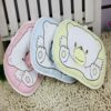 The bear fixed pillow is 100% cotton The filling is hollow cotton Size: 24cm*19cm -1pcs (Any Color) - Image 2