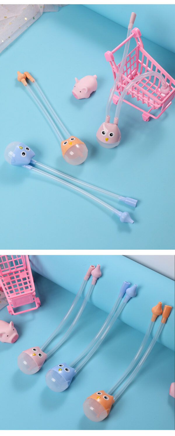 Cartoon Print Big Size Silica gel children's hygienic nasal aspirator for nose Nose Cleaning/Nasal Aspirators Device -1pcs (Any Color) - Image 9