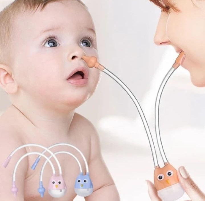 Cartoon Print Big Size Silica gel children's hygienic nasal aspirator for nose Nose Cleaning/Nasal Aspirators Device -1pcs (Any Color)