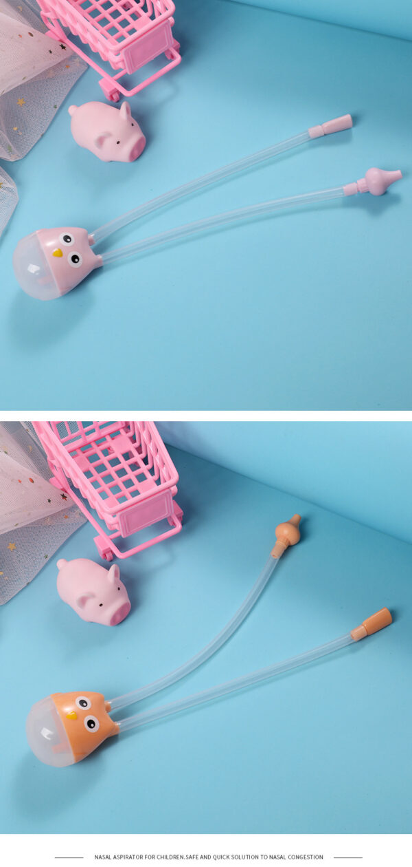 Cartoon Print Big Size Silica gel children's hygienic nasal aspirator for nose Nose Cleaning/Nasal Aspirators Device -1pcs (Any Color) - Image 2