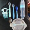 Baby food bowl+Silicone Rice spoon feeder 90ml+two head spoon+Slicone Spoon+Fruit feeder, full set of tools Package (Any Color) - Image 5