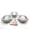 Baby Feeding Bowl with Lids Stainless Steel double-layered Insulated Bowl Spoon Set Children Tableware -1pcs (Any Color) - Image 4