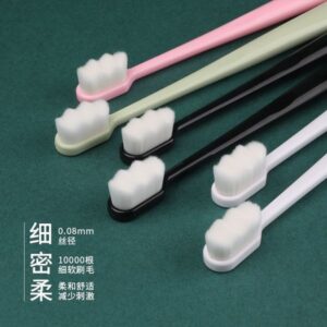 Those who have Dental Problems Japanese-style 10,000-bristle toothbrush single pack, fine soft bristles, Kids/adult -1pcs  (Any Color)