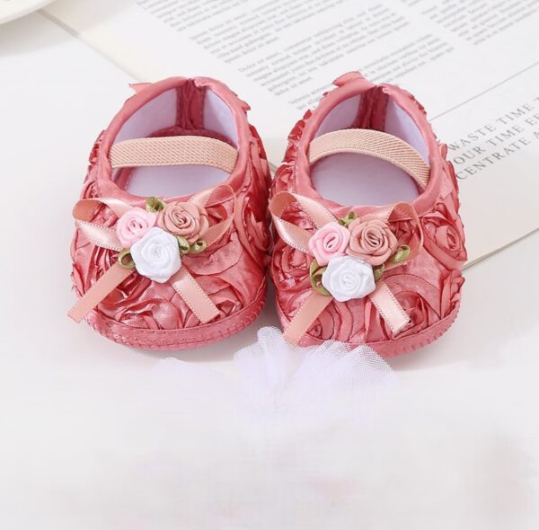 Baby Girls Shoes Soft Sole CN (0-10month) -1pair (Any Color) - Image 6