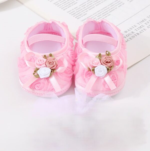 Baby Girls Shoes Soft Sole CN (0-10month) -1pair (Any Color) - Image 3