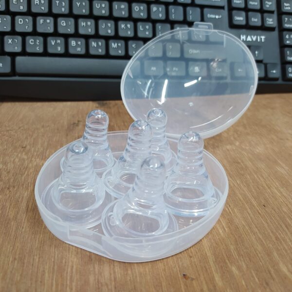 Baby Silicone Nipple Soft Silicone -6pcs With Box - Image 2