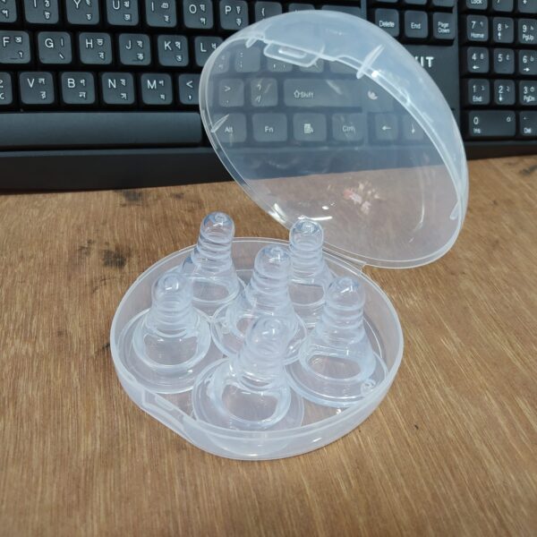 Baby Silicone Nipple Soft Silicone -6pcs With Box - Image 5