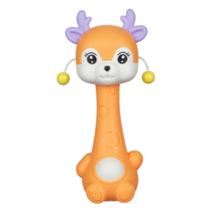 Deer rattle Baby fitness educational toy With jhunjhuni CN -1pcs  (Any Color)