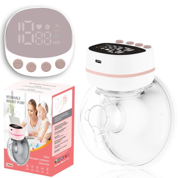 Wearable electric Rechargeable breast pump Portable painless mute massager- 1Pieces (Any Color) - Image 3