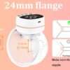 Wearable electric Rechargeable breast pump Portable painless mute massager- 1Pieces (Any Color) - Image 9