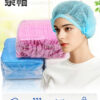 5pcs Disposable non-woven strip cap single rib double rib dustproof breathable food factory clean room strip cap (Any Color) - Image 6