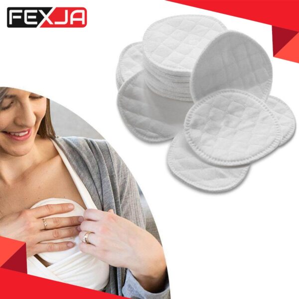 Washable Reusable pure cotton anti-leakage overflow Soft cotton Breast Pad - 1pair