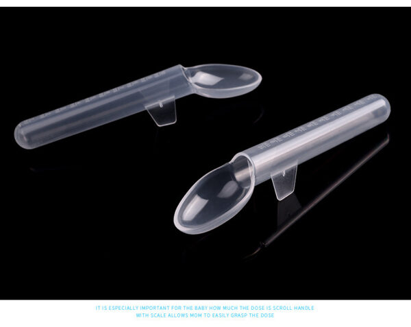 Baby medicine feeding spoon Transparent baby portable pp medicine feeding spoon infant feeding spoon -1pcs (Any Color) - Image 13