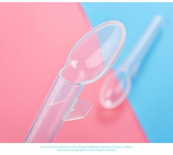 Baby medicine feeding spoon Transparent baby portable pp medicine feeding spoon infant feeding spoon -1pcs (Any Color) - Image 2