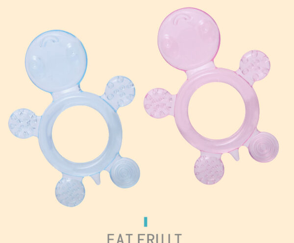 Cartoon series silicone teether baby teething silicone teether turtle octopus animal silicone teething toy -1pcs (Any Color) - Image 3