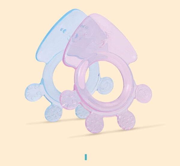Cartoon series silicone teether baby teething silicone teether turtle octopus animal silicone teething toy -1pcs (Any Color) - Image 7