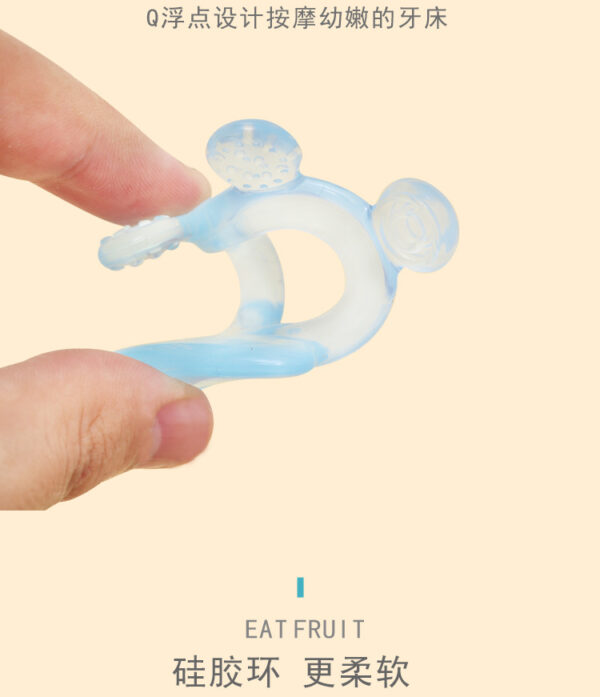 Cartoon series silicone teether baby teething silicone teether turtle octopus animal silicone teething toy -1pcs (Any Color) - Image 8