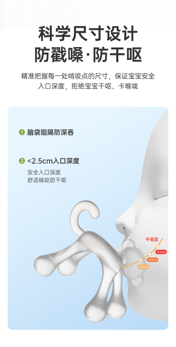 Infant teether monkey bite bite Loco boiled food grade silicone anti-eating hand baby teething stick -1pcs (Any Color) - Image 11