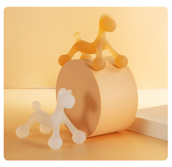 Baby teether cartoon style pony silicone anti-eating hand teether baby molar stick boiled in water high temperature bite gum fun -1pcs (Any Color) - Image 2