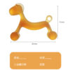 Baby teether cartoon style pony silicone anti-eating hand teether baby molar stick boiled in water high temperature bite gum fun -1pcs (Any Color) - Image 4