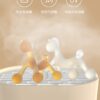 Baby teether cartoon style pony silicone anti-eating hand teether baby molar stick boiled in water high temperature bite gum fun -1pcs (Any Color) - Image 5