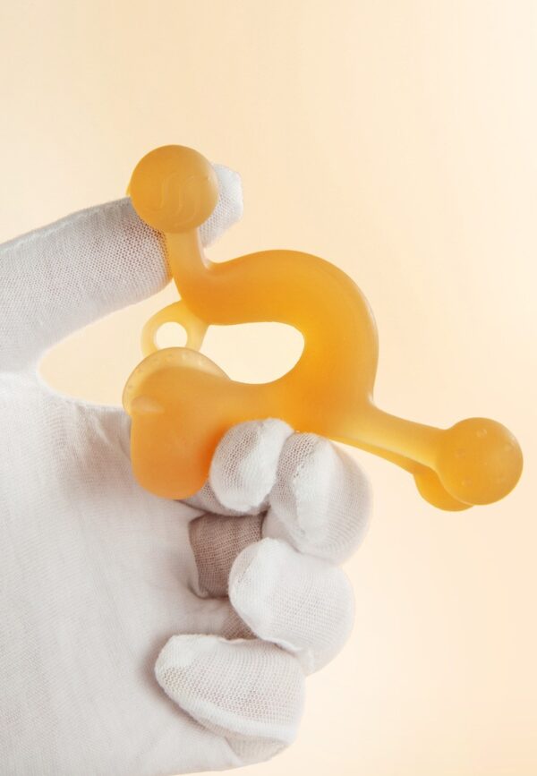 Baby teether cartoon style pony silicone anti-eating hand teether baby molar stick boiled in water high temperature bite gum fun -1pcs (Any Color) - Image 9
