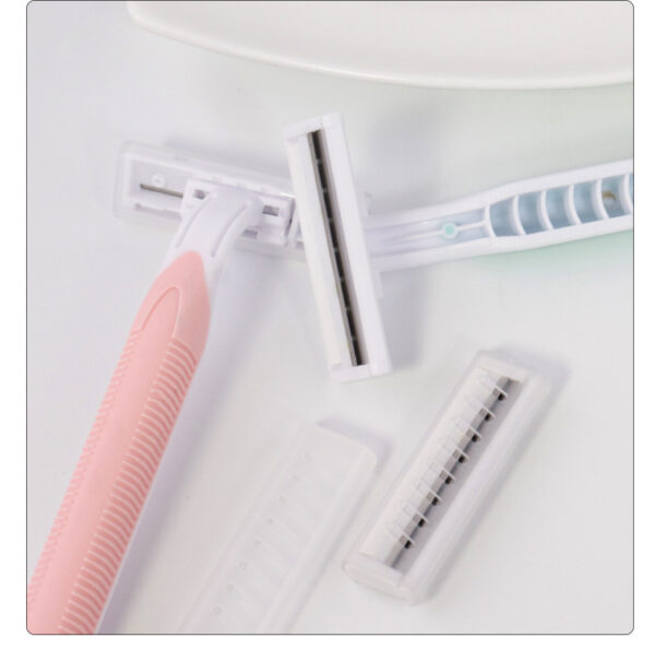 4 Blade Women's shaving knife for leg hair and armpit hair manual shaving knife T-shaped stainless steel armpit hair knife -1pac - Image 3
