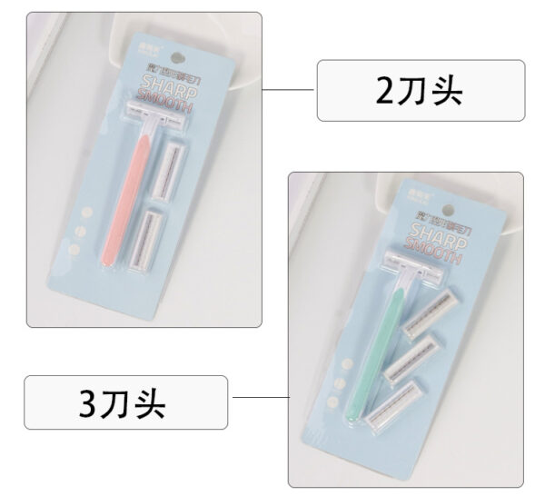4 Blade Women's shaving knife for leg hair and armpit hair manual shaving knife T-shaped stainless steel armpit hair knife -1pac - Image 4
