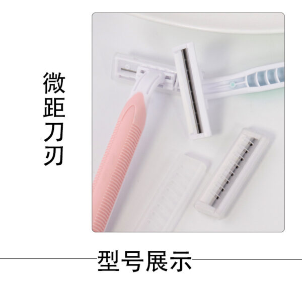 4 Blade Women's shaving knife for leg hair and armpit hair manual shaving knife T-shaped stainless steel armpit hair knife -1pac - Image 5