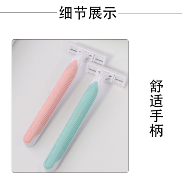 4 Blade Women's shaving knife for leg hair and armpit hair manual shaving knife T-shaped stainless steel armpit hair knife -1pac - Image 6