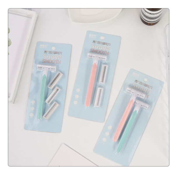 4 Blade Women's shaving knife for leg hair and armpit hair manual shaving knife T-shaped stainless steel armpit hair knife -1pac - Image 7