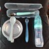 Baby food bowl+120ml Silicone Rice spoon feeder+two head spoon+Slicone Spoon, full set of tools Package (Any Color) - Image 4