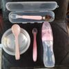 Baby food bowl+120ml Silicone Rice spoon feeder+two head spoon+Slicone Spoon, full set of tools Package (Any Color) - Image 6