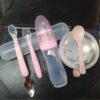 Baby food bowl+120ml Silicone Rice spoon feeder+two head spoon+Slicone Spoon, full set of tools Package (Any Color) - Image 5