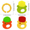 Baby Key Teether Silicone head Teether fitness educational toy CN -1pcs (Any Color) - Image 3