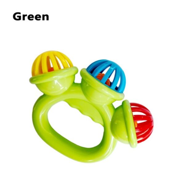 Baby Hand bell Teether With jhunjhuni CN -1pcs (Any Color) - Image 2