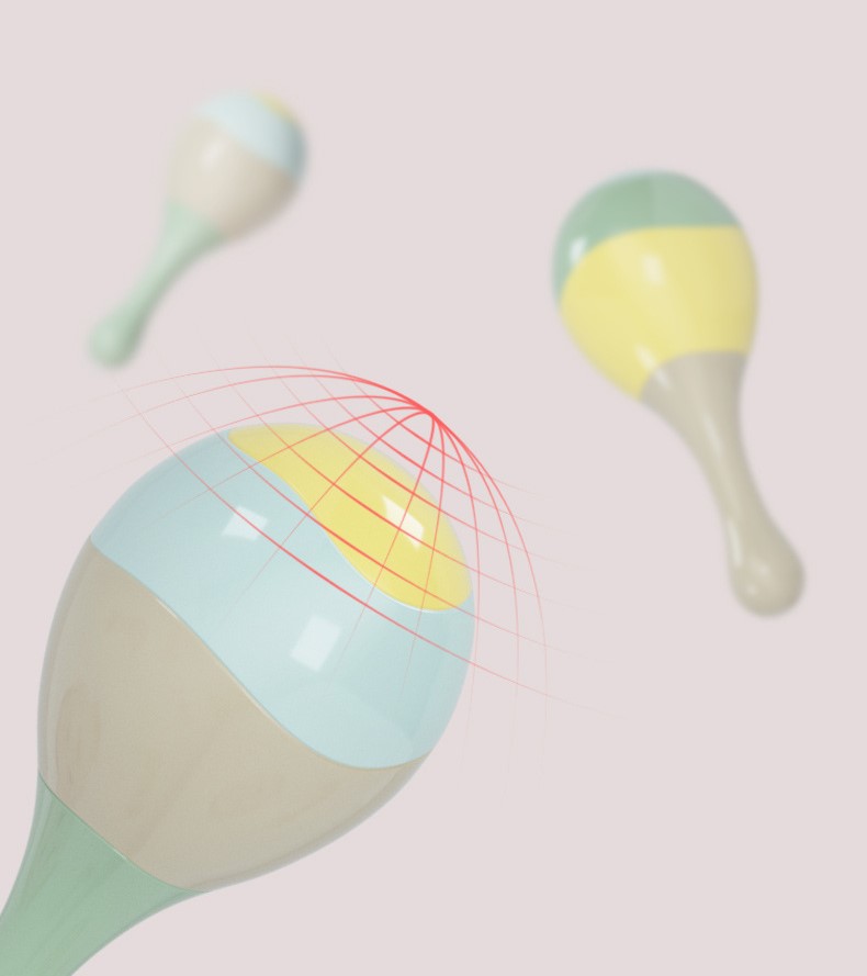 Baby sand hammer baby toy hand bell baby hand grasp training newborn rattle -1pcs - Image 6