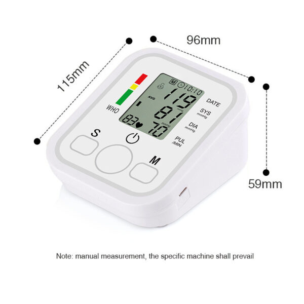 Electronic blood pressure monitor for measuring blood pressure English voice intelligent detection pulse neutral portable home blood pressure monitor -1pcs - Image 17