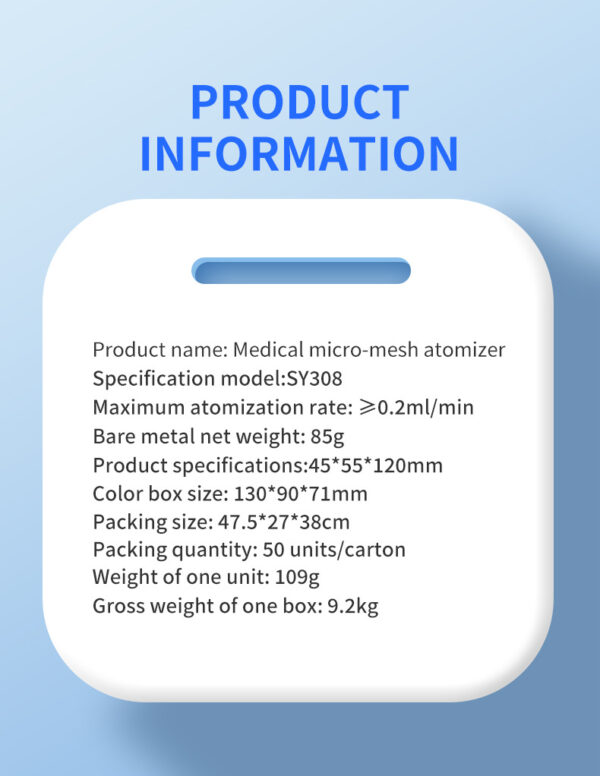 Nebulizer household portable ultrasonic children's / Adult's nebulizer humidifier -1pcs - Image 3