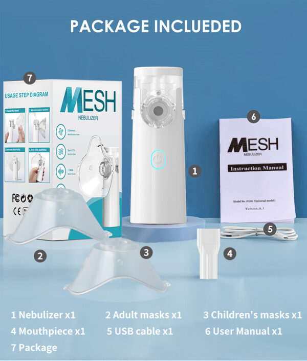 Nebulizer household portable ultrasonic children's / Adult's nebulizer humidifier -1pcs - Image 5