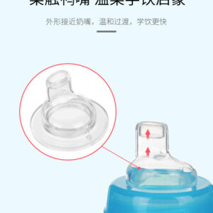 Wide-caliber baby bottle silicone duckbill nipple full silicone duckbill pacifier  -1pcs  (Any Color)
