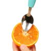 Baby silicon spoon fruit mud artifact baby supplementary food spoon baby double head scrape mud spoon -1pcs  (Any Color) - Image 12